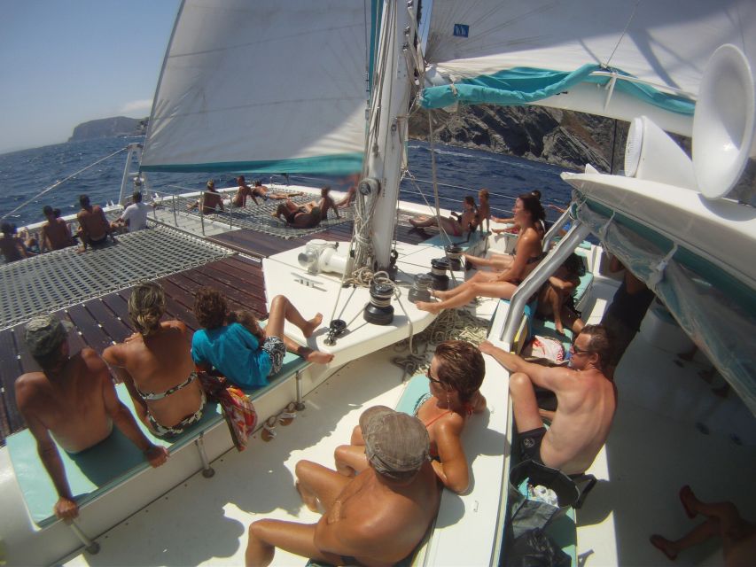 From Roses: Catamaran Cruise Cap Norfeu - Cadaqués - Racó de lHome: the best reason to bring swimwear
