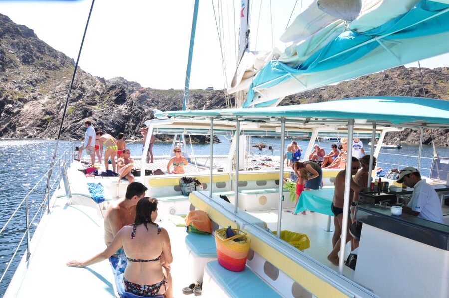 From Roses: Catamaran Cruise to Cap de Creus - Music, crew, and the feel onboard