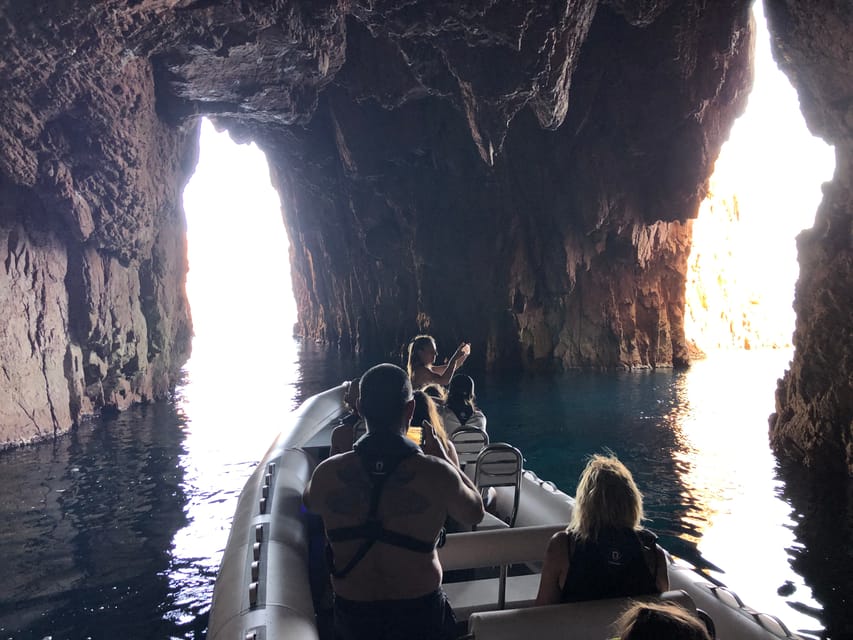 From Sagone/Cargèse: Scandola and Calanques de Piana Cruise - The swim stop: refreshing, but possibly short