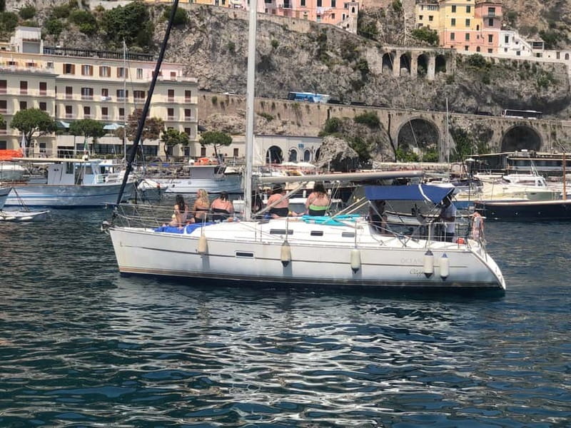 From Salerno: Amalfi Coast Full-Day Sailboat Trip with Lunch - The coast from Vietri to Minori