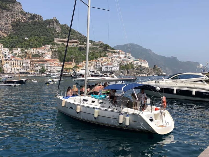 From Salerno: Amalfi Coast Full-Day Sailboat Trip with Lunch - Swim stops in clear coastal coves