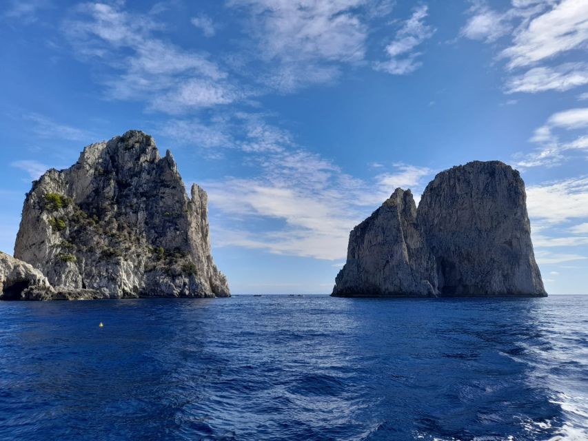 From Salerno: Small-Group Boat Tour of Capri - Swimming below the Faraglioni