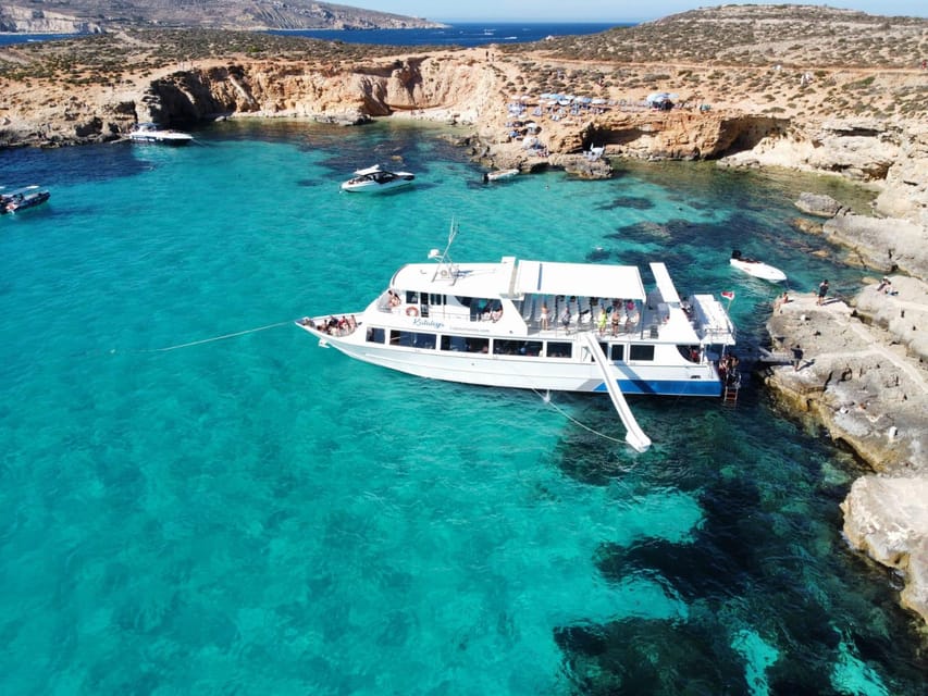 From Sliema: Gozo, Comino and Blue Lagoon Cruise - The Santa Maria caves on the way back