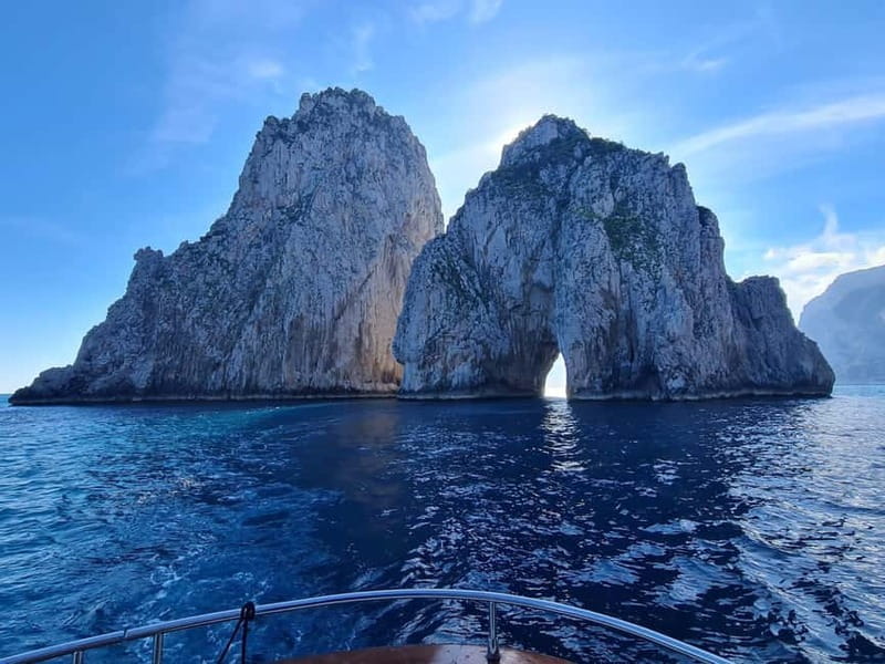 From Sorrento: Capri Boat Tour with Blue Grotto Visit - Leaving Sorrento for Capri by speedboat