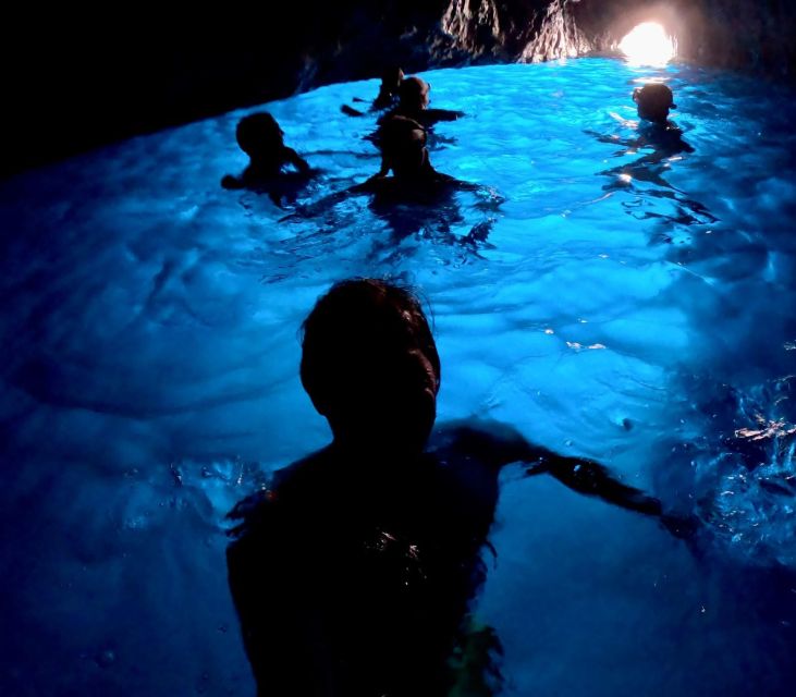 From Sorrento: Capri Island Day Trip with Boat Cruise - Swimming near Capri, with drinks on board