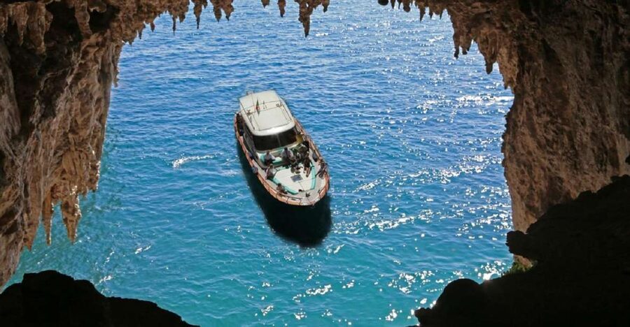 From Sorrento: Full-Day Boat Cruise to Capri - The Sorrento coast before Capri