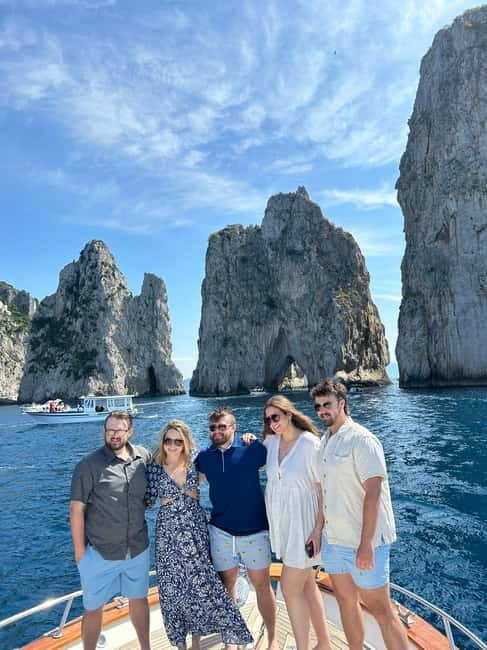 From Sorrento: Full-Day Boat Tour to Capri with Drinks - Three hours to explore Capri on land