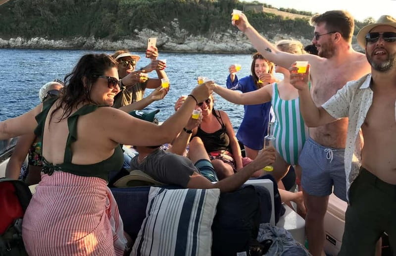 From Sorrento: Full-Day Boat Tour to Capri with Drinks - Punta Carena and Marina Grande from the sea