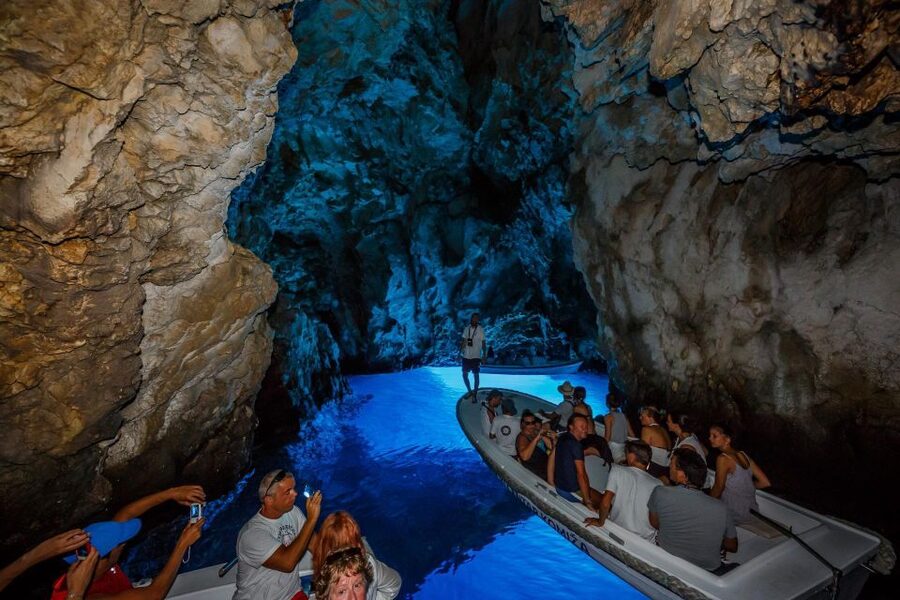 From Split: Blue Cave, Hvar, Mamma Mia, 5 Islands boat Tour - The Pakleni Islands and the Run Toward Hvar