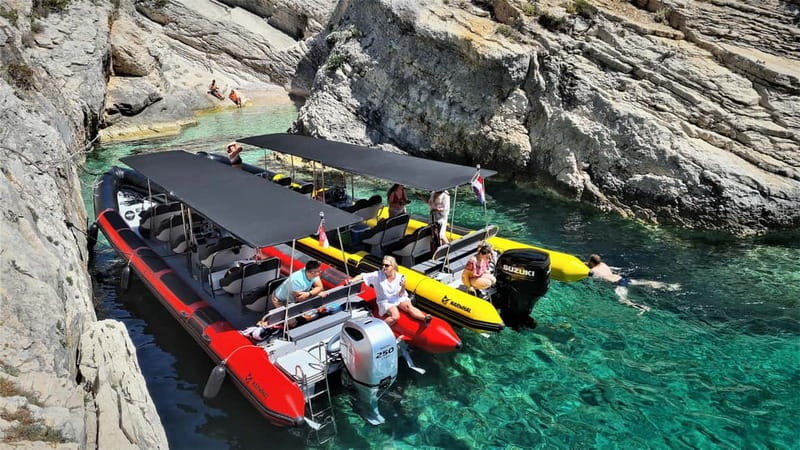 From Split: Blue Cave, Hvar, Mamma Mia, 5 Islands boat Tour - Hvar Town: Your Longest Stop on Land