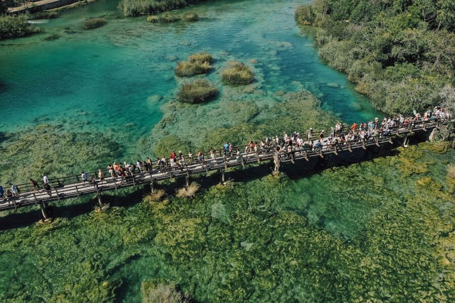From Split: Krka Waterfalls Tour with Boat Cruise & Swimming - Free time in Skradin: beach, cake, and the little fortress