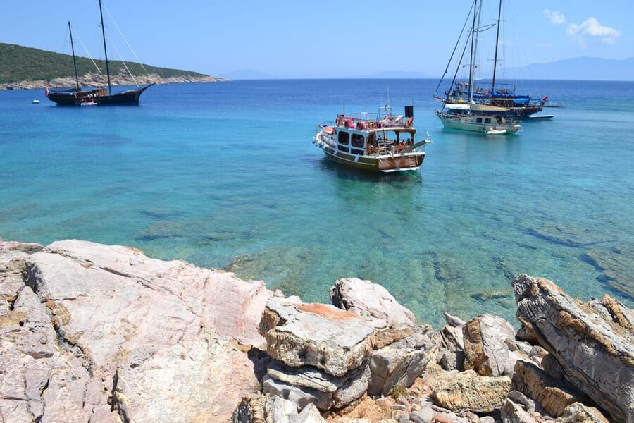 Full-Day Orak Island Boat Trip from Bodrum - German Bay changes the pace
