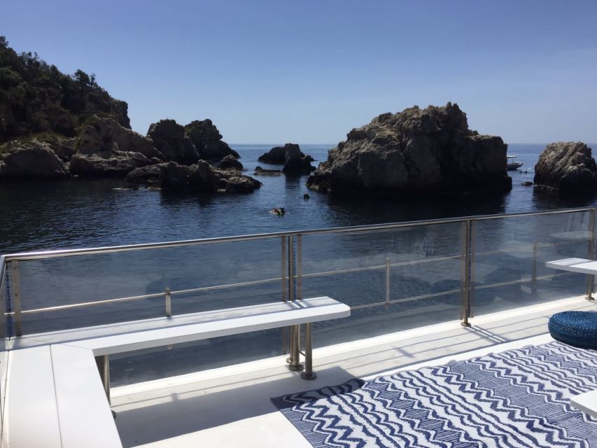 Giardini Naxos: Boat Trip Isola Bella with Snorkeling - What you see between Naxos, Taormina, and the Faraglioni