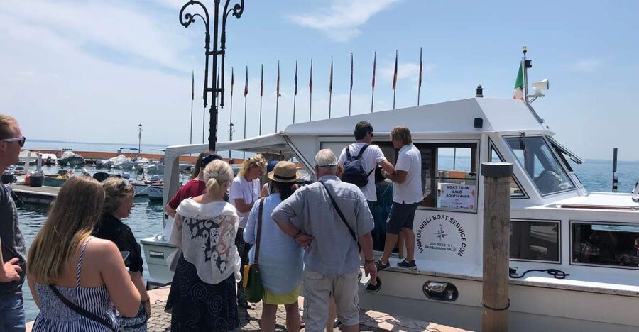 Guided Boat Cruise to Sirmione from Garda/Bardolino - Catullo’s Cave and the first photo stop