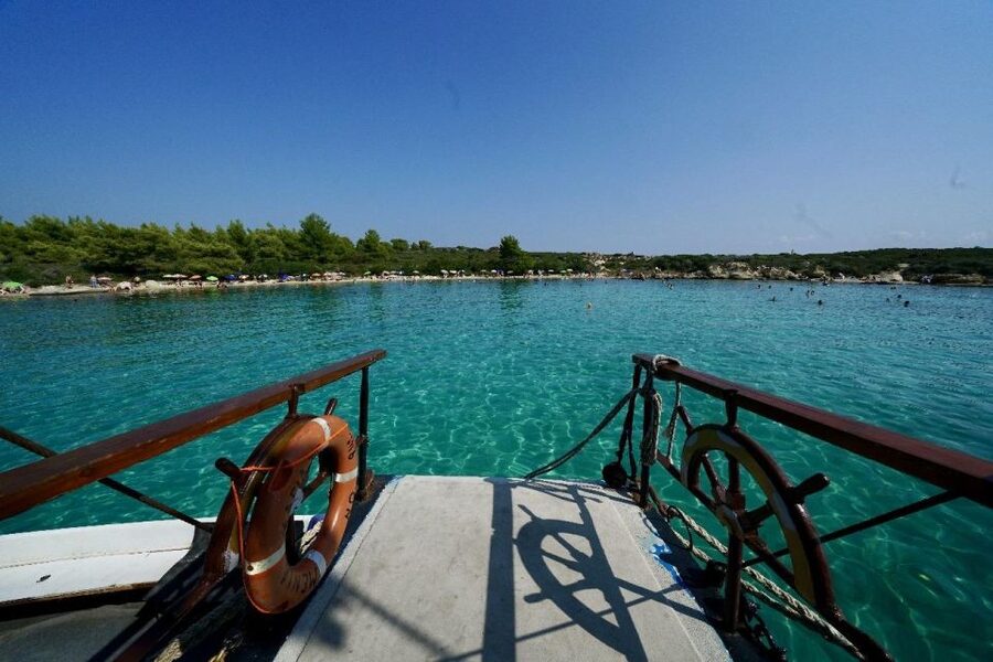 Halkidiki: Blue Lagoon Cruise on a Pirate's Boat - Boarding the Pirate Boat Menia Maria III
