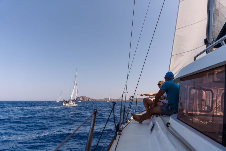 Heraklion: Dia Island Sailing Cruise with Snorkeling - Leaving Heraklion from the old Venetian harbor