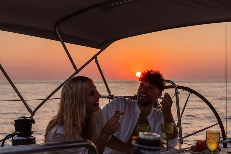 Heraklion: Sunset Sailing Cruise Dia Island with Snorkeling - Food aboard the catamaran