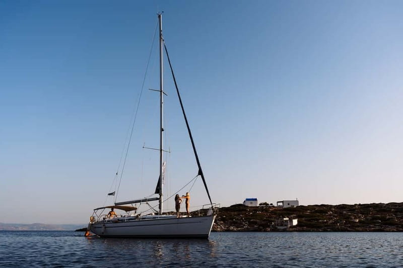 Heraklion: Sunset Sailing Cruise Dia Island with Snorkeling - Dia Island’s quiet cove and clear water