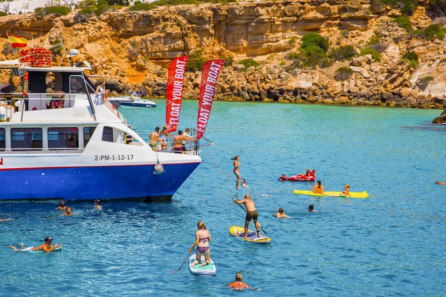 Ibiza: Beach Hopping Cruise w/ Paddleboard, Food, & Drinks - Setting out from San Antonio Harbor