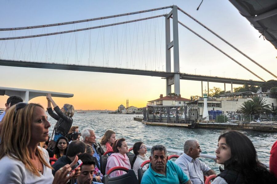 Istanbul: Bosphorus Cruise w/Audio Guide and Sunset Option - Sunset light, cold decks, and the best place to sit