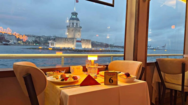 Istanbul: Bosphorus Dinner Cruise & Show with Private Table - Dinner at a private table, with sensible expectations