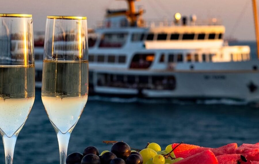 Istanbul: Bosphorus Sunset Cruise with Drinks & Snack - Arriving at Kabataş beside Dolmabahçe Palace