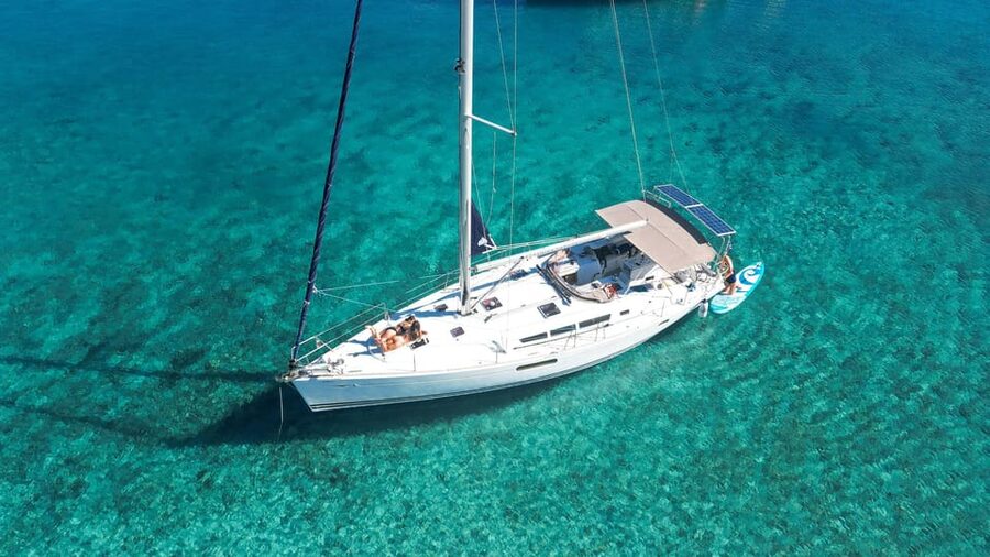 Kolimvari: Sailing Cruise with Meal & Water Activities - One hour along the north coast of Chania