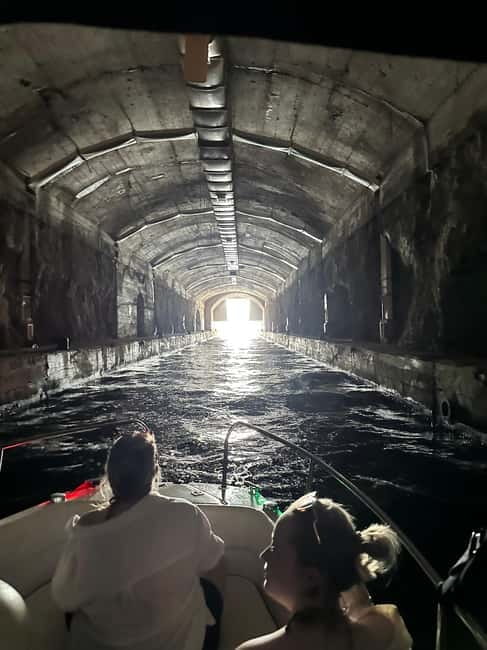 Kotor: Our Lady of the Rocks and Blue Cave Group Boat Tour - Cold War submarine tunnels along the coast