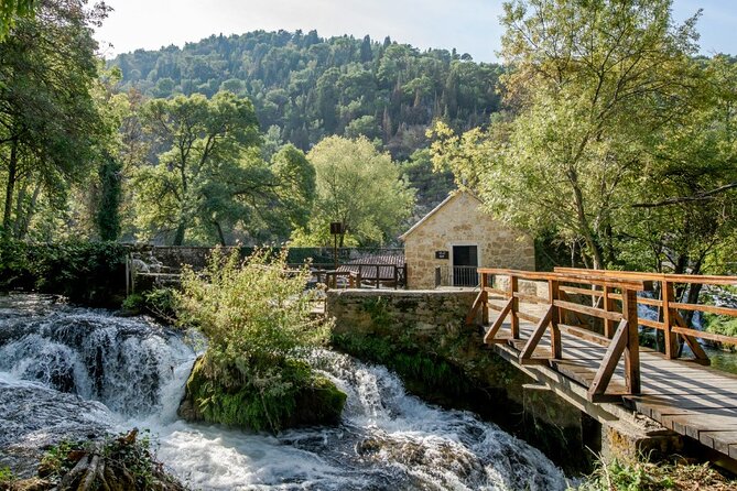 Krka Waterfalls tour with Trogir Walking tour and Krka panoramic boat cruise - Skradin: Lunch, River Air, And Flexible Free Time
