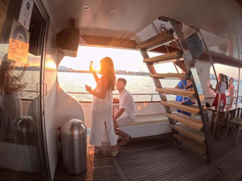 Larnaca: Sunset Cruise with a Glass of Wine - Setting out from Larnaca with a glass of wine