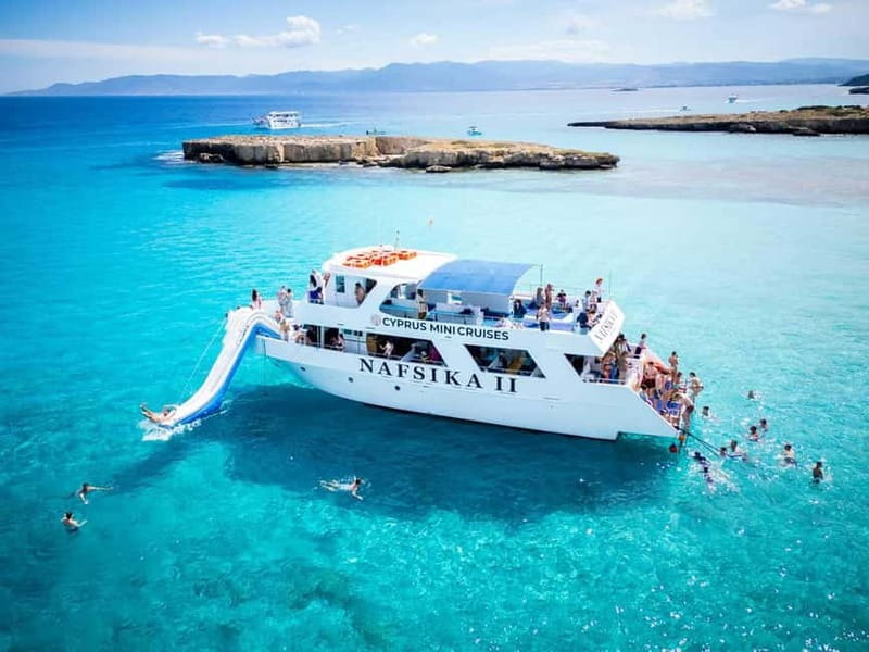 Latchi: Nafsika II Boat Cruise to the Blue Lagoon - The coastal ride past the Baths of Aphrodite