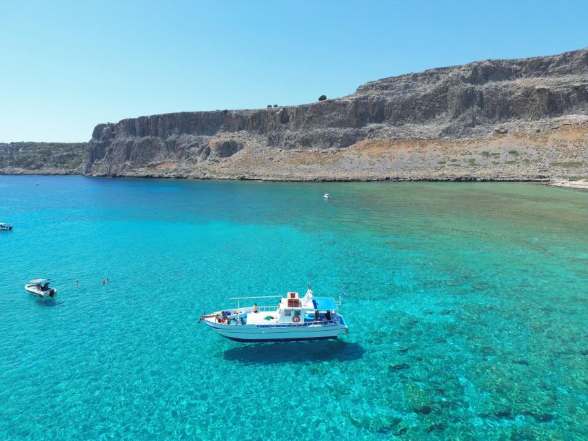 Lindos,Pefkos: All inclusive Swim & Snorkel Boat Cruise - St. Paul’s Bay: The Final Swim