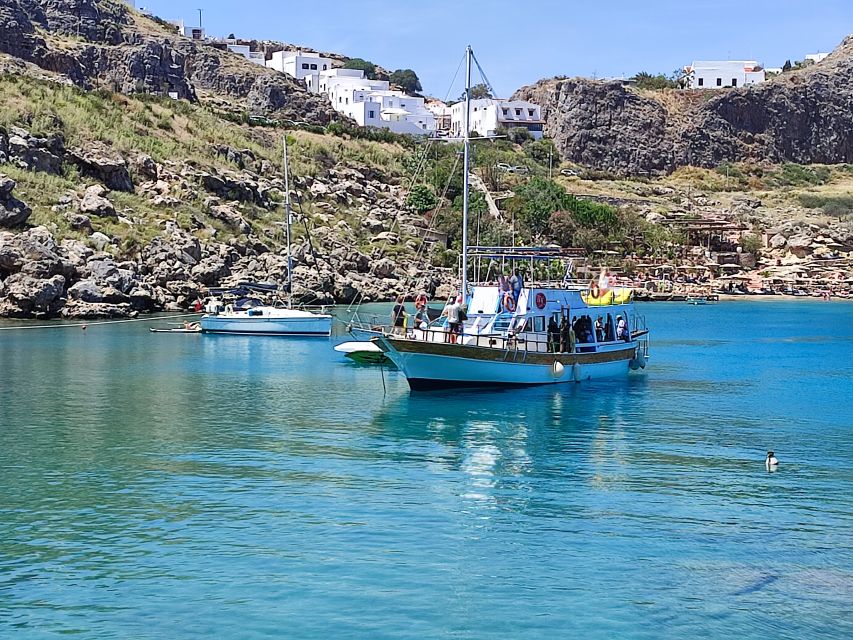 Lindos: Rhodes South-East Coast Cruise with Swim Stops - Setting out from Saint Paul’s Bay