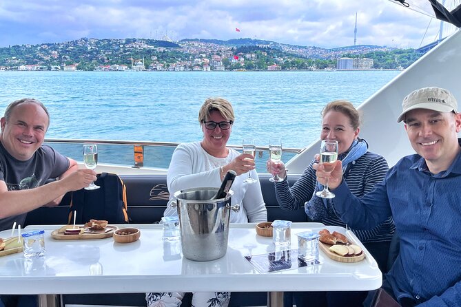 Luxury Bosphorus Yacht Tour – Asian Side Stop & Exploration - Yeni Cami, the Spice Bazaar, and Galataport From the Water