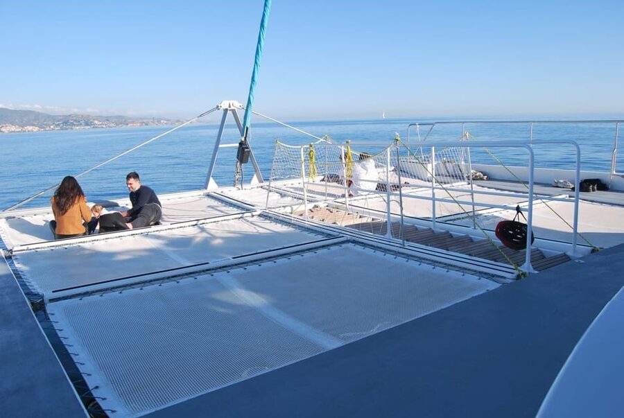 Malaga: Catamaran Sunset or Night Cruise w/ Live DJ & Drink - Sunset from the Alboran Sea