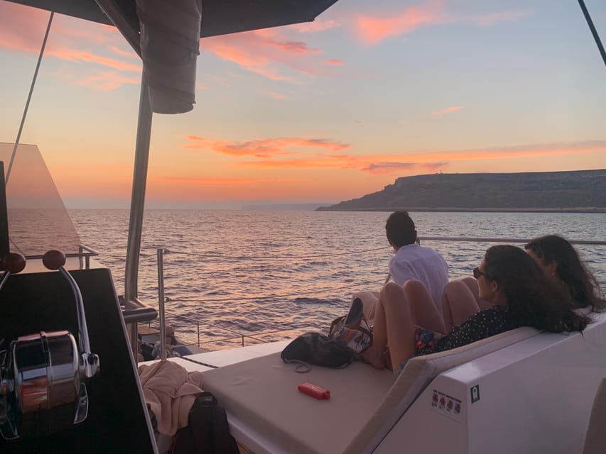 Malta: Blue Lagoon Evening Catamaran Cruise - Leaving Bugibba on the Sea Breeze