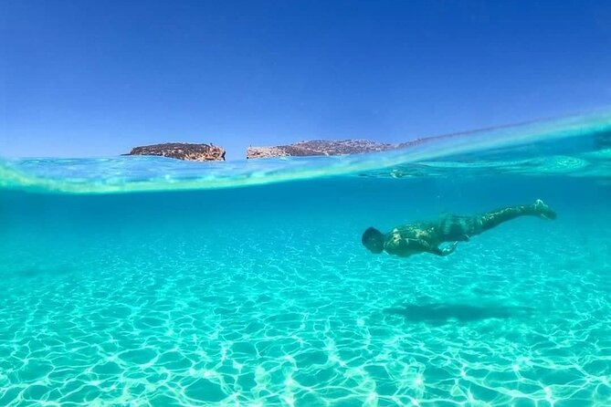 Malta: Comino, Blue Lagoon & Caves - swim, snorkel & slide - Circling Comino and spotting Elephant’s Head