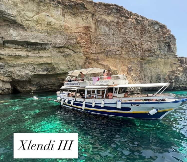 Malta: Comino, Gozo, Blue & Crystal Lagoon, and Caves Cruise - Trip B: Crystal Lagoon first