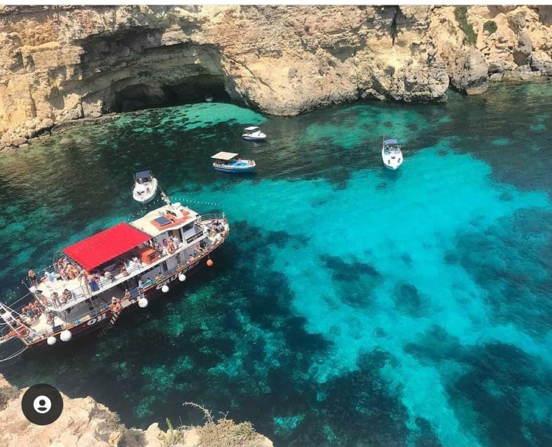 Malta: Gozo Comino and Blue Lagoon Boat Tour with Swim Stop - The Blue Lagoon: beautiful water, serious crowds