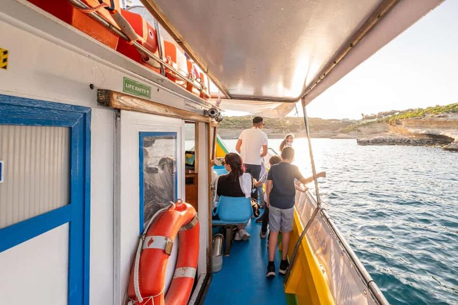 Malta: Sunset Boat Tour to St. Peter’s Pool and South Coast - St. Peter’s Pool: the main coastal highlight
