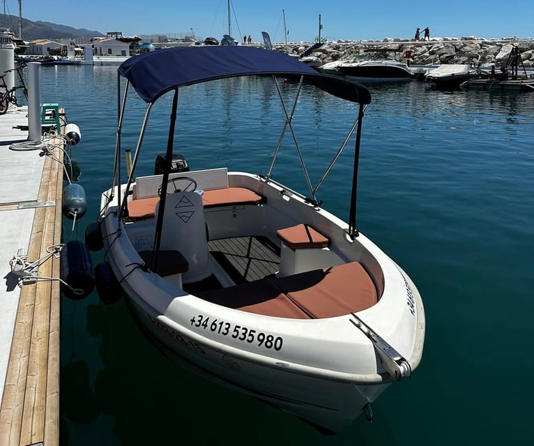Marbella: Puerto Banús Boat Rental with No License Needed - Key Details Before You Book