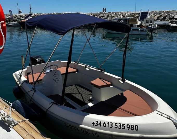 Marbella: Puerto Banús Boat Rental with No License Needed - Getting Ready With the Cooler and Speaker