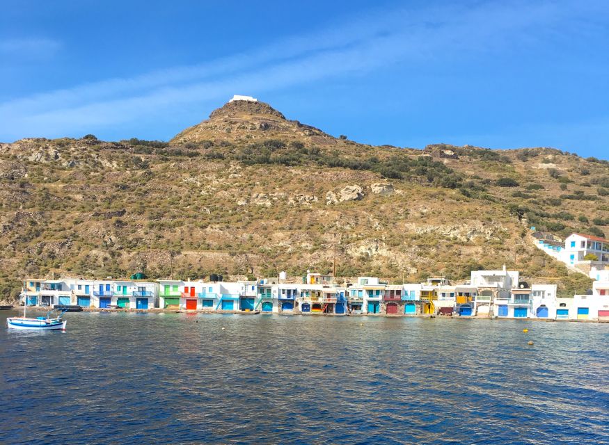 Milos: Full-Day Catamaran Cruise to Poliegos and Kleftiko - Gerakas Beach and the Sulphur Mines
