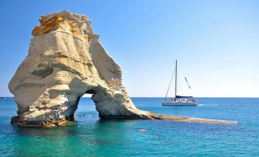 Milos: Half-Day Morning Catamaran Cruise to Kleftiko - Wind, seasickness, and route changes