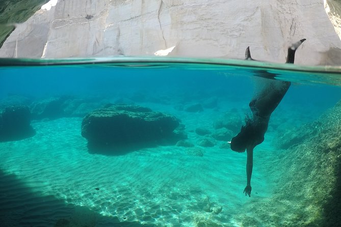 Milos Small-Group Full-Day Cruise with Snorkelling and Lunch - Kleftiko is the visual high point