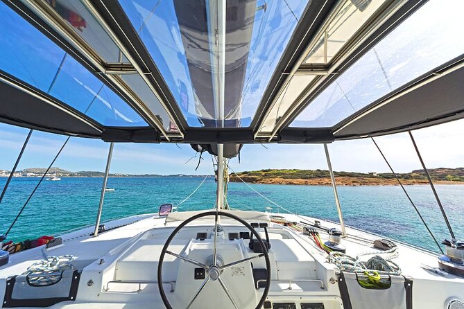 Mykonos Catamaran Premium Day-Sunset Tours 8-flavor Meal & Drinks - Setting Off From Ornos Bay