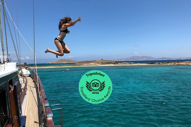 Mykonos Sail Cruise to Rhenia, Guided Tour of Delos, Lunch&Drinks - Meeting the yacht at 9:00 in Mykonos