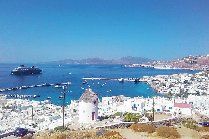 Mykonos Shore Excursion with Pickup from Cruise Ship Terminal - Kato Milli windmills and classic Mykonos views