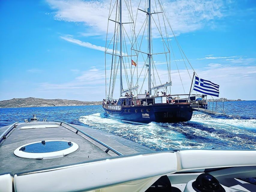 Mykonos: Yacht Cruise to Rhenia and Guided Tour of Delos - Setting sail from Mykonos