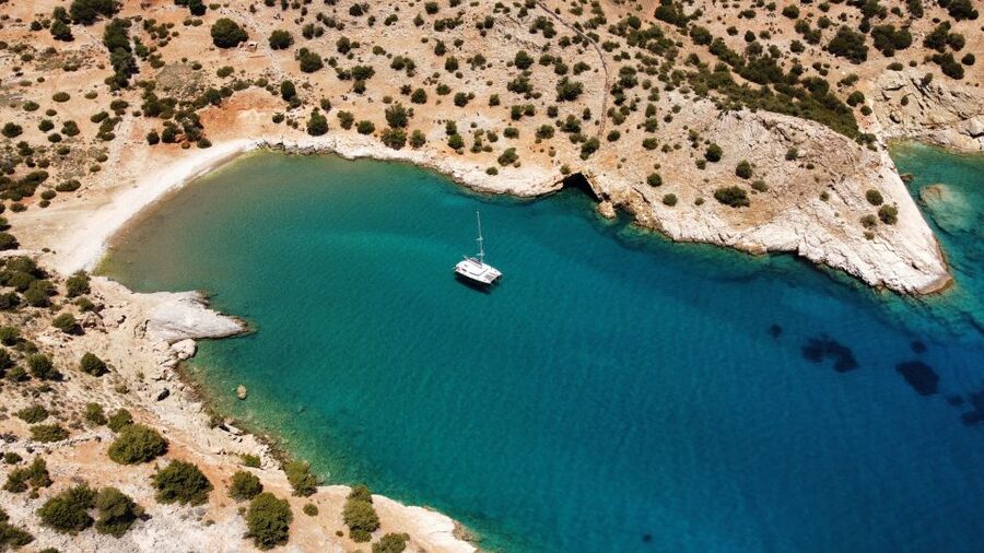 Naxos: Catamaran Cruise with Lunch & Drinks - Setting sail from Piso Livadi or Actionseaze Sailing